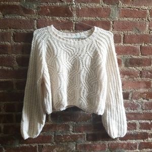 Kimchi Blue knitted cropped sweater